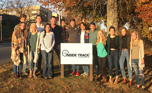 foundation_group_1 Inside Track's innagural student group, from Milligan College.